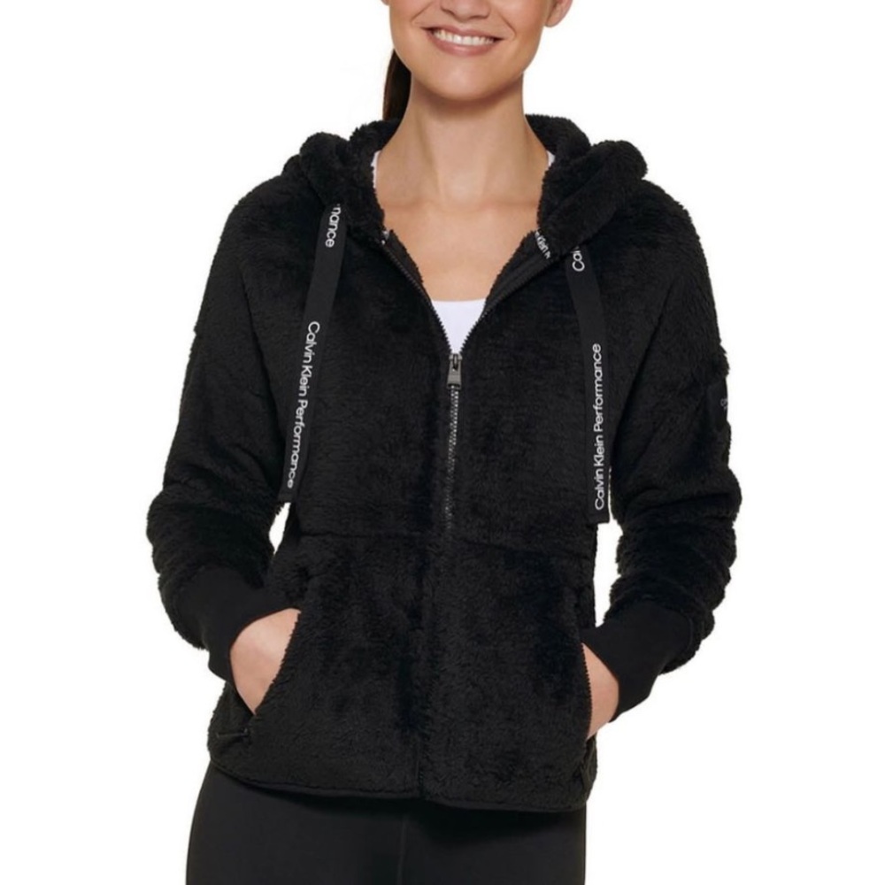 Calvin Klein Performance Dropped Shoulder Zip Front Jacket | Size XS
